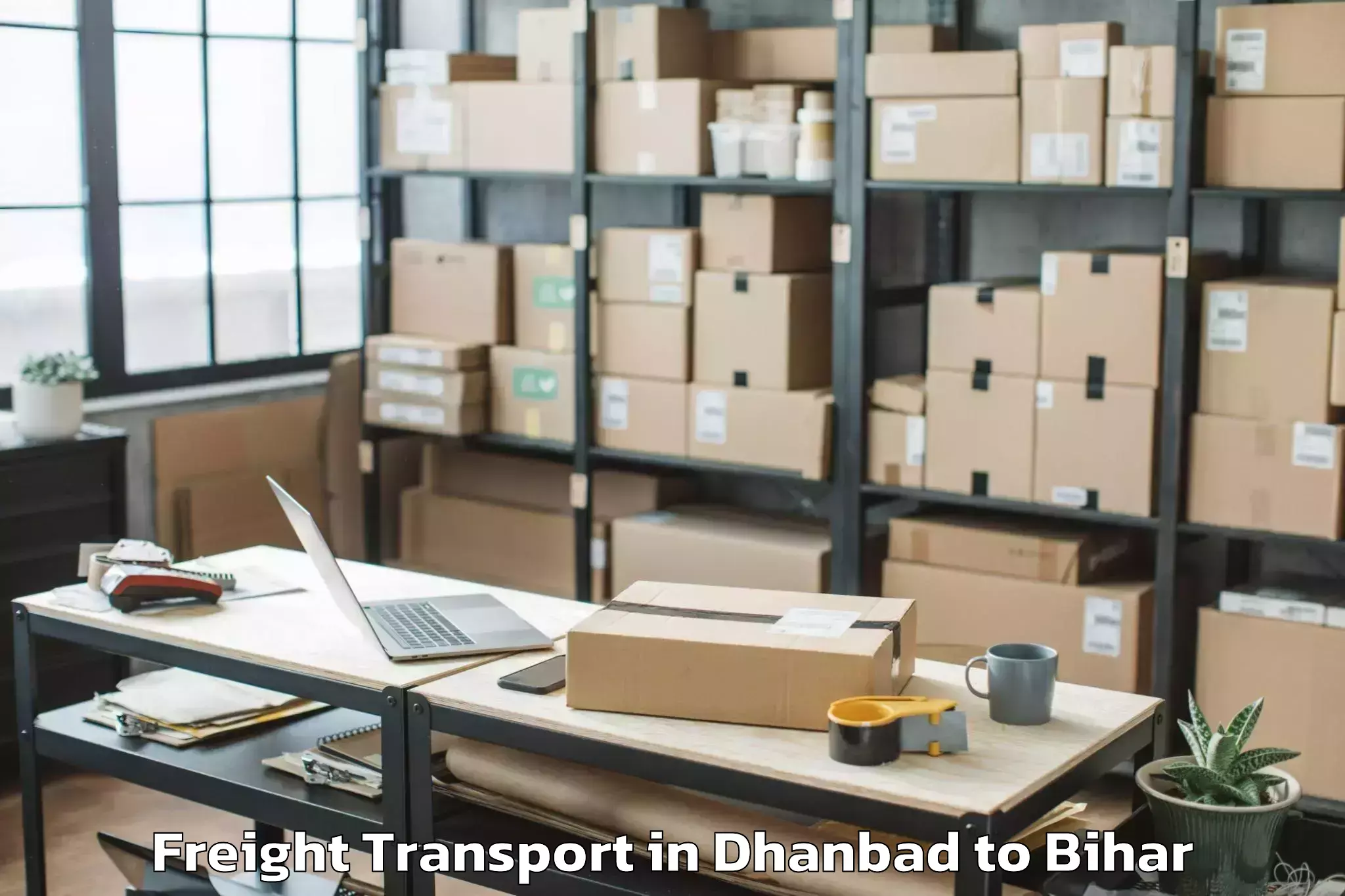 Easy Dhanbad to Barharia Freight Transport Booking